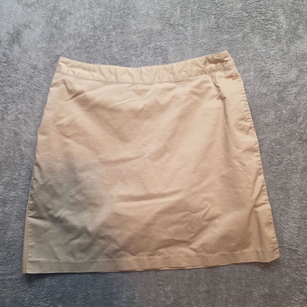 Adidas Golf Skort Womens 6 Beige Stretch Lined Pockets Athletic Summer Short